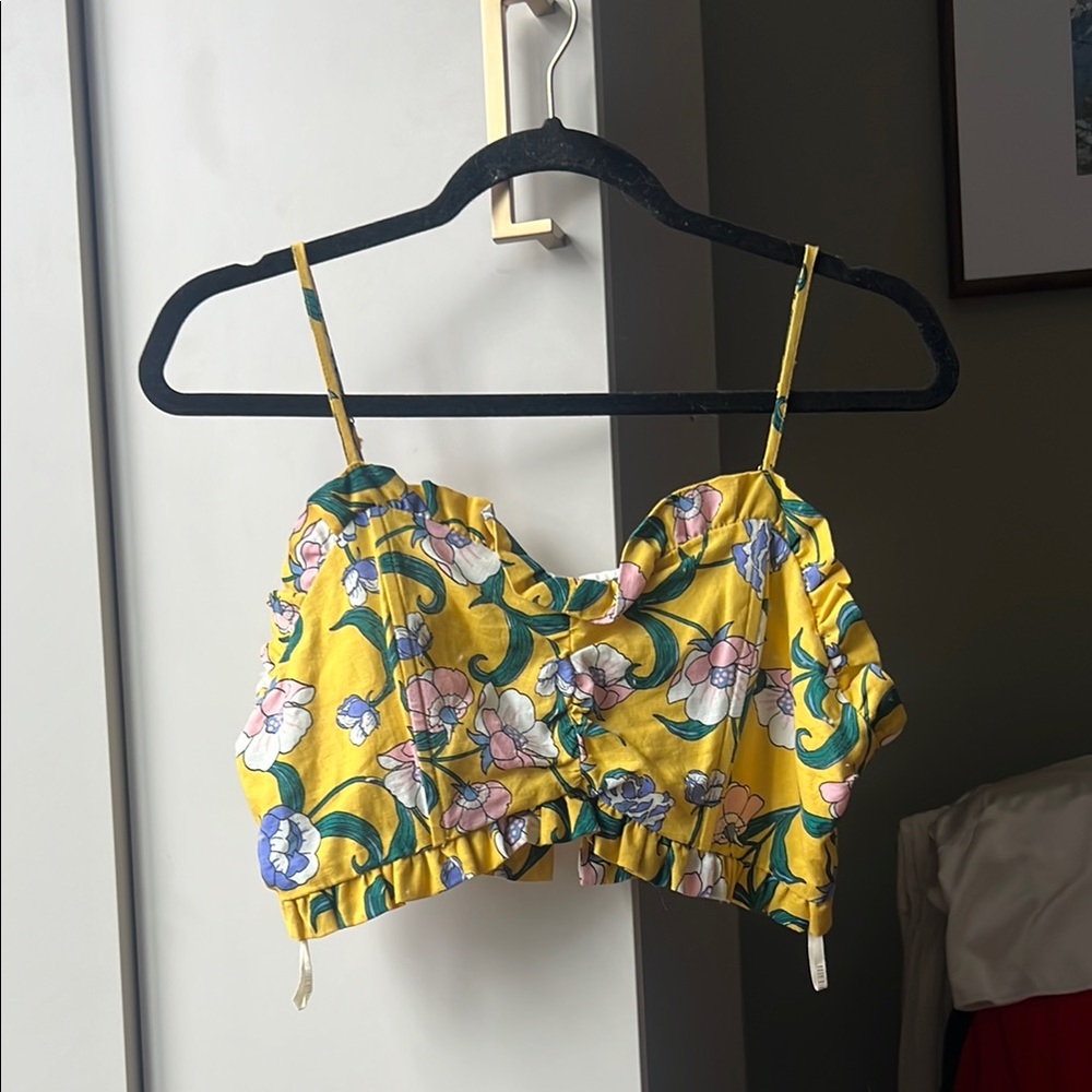 Moon River Floral Mini Top